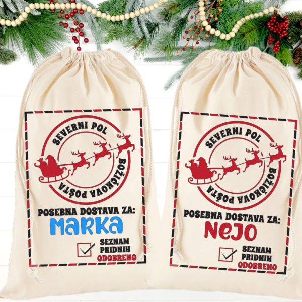 Personalizirana Božičkova vreča - "Božičkova pošta"
