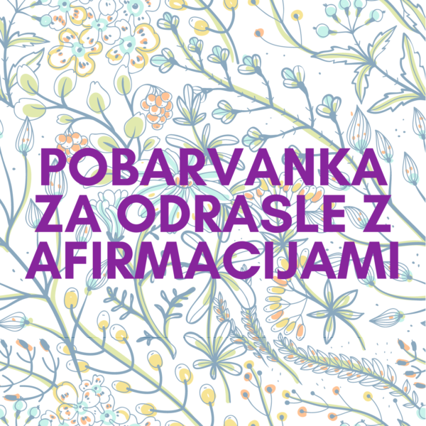 Pobarvanka za odrasle z afirmacijami